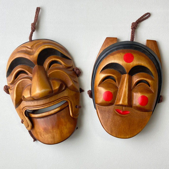 ホットセール コロンビア 民芸品 木製 仮面 お面 マスク インテリア
