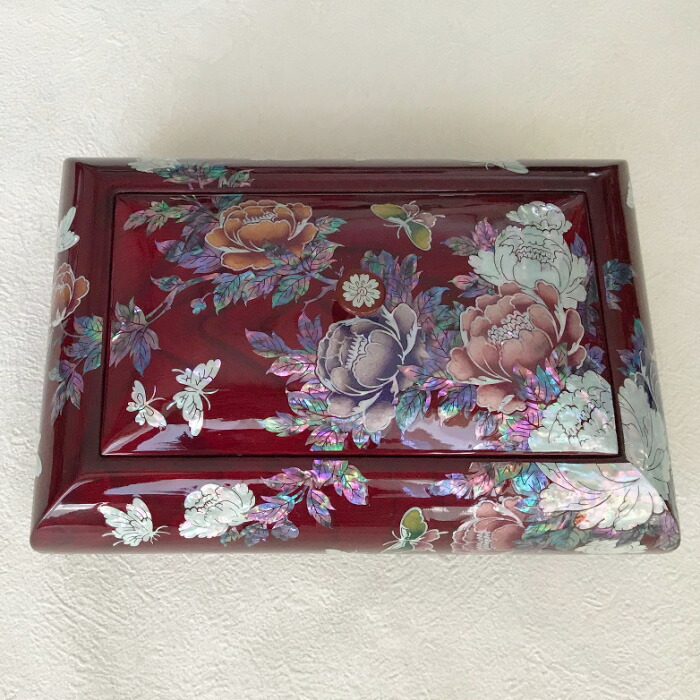 キムイングムお師匠さん 螺鈿 御膳上等 宝飾品ボックス席 珠玉箱 キラキラ 花 鳥 愛くるしげ 今めかしい 添え物容れもの 鏡付き添い人 飾りつけ 韓国雑貨 一緒になる 指環 頸飾り ピアス 腕輪 母の日 敬老の日 成年者式 韓国製■jewelrybox-21-s