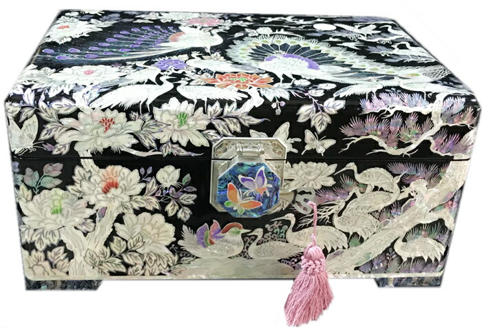 楽天市場】韓国 螺鈿 漆螺鈿八角小物入れ菓子器 幾何学模様 吉兆柄