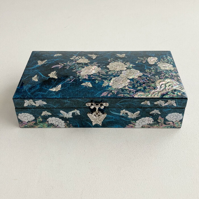 楽天市場】韓国結納箱・螺鈿漆宝石箱(赤)□jewelrybox-11-s 宝石
