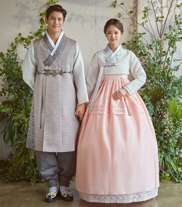 チマチョゴリ パジチョゴリ 高級化繊ペアセット 韓国 結婚式 カップル