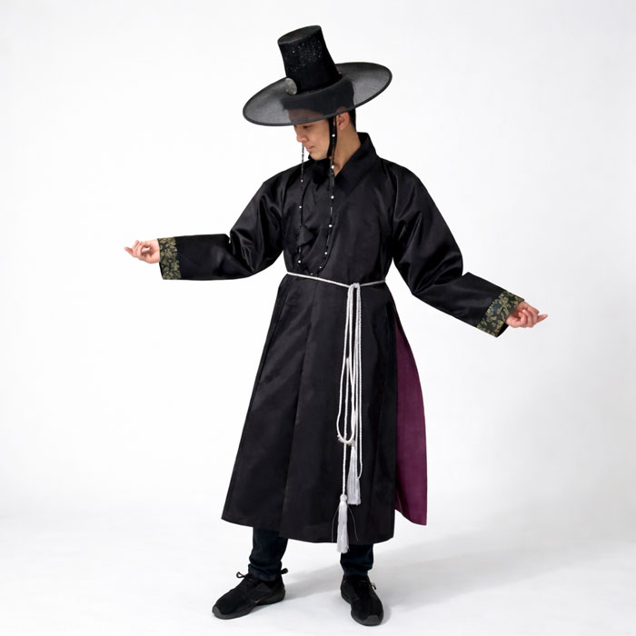 【賃借】韓服(ハンボク) 魔除け山立ち サジャ風 コスプレお召しもの 3点仕掛ける 厚地の外套・かぶり笠・腰紐｜韓国言い慣わし お召しもの 賃借 成人男性用 ハロウィン でき事 映画化 一こまお召しもの M-3L大きさ■pe98