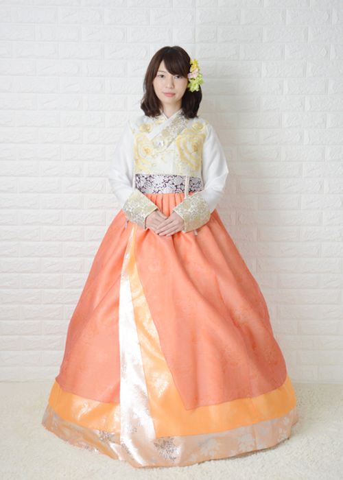 【レンタル】o-bs109b84-チマチョゴリレンタル韓服化繊-バスト82～92cm_身長+靴高さ163～168.5cm■o-bs109b84■レンタル 結婚式 入学式 成人式 集い 卒業式 イベント かわいい 仮装 大人 女性 簡単 セット 高品質｜チマチョゴリ韓服韓国雑貨Yumekobo