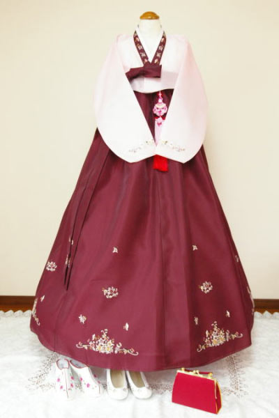 【レンタル】94_チマチョゴリレンタル韓服化繊_バスト84～94cm_身長+靴高さ155～158cm■o-rental-94-s■レンタル 結婚式 入学式 成人式 集い 卒業式 イベント かわいい 仮装 大人 女性 簡単 セット 高品質
