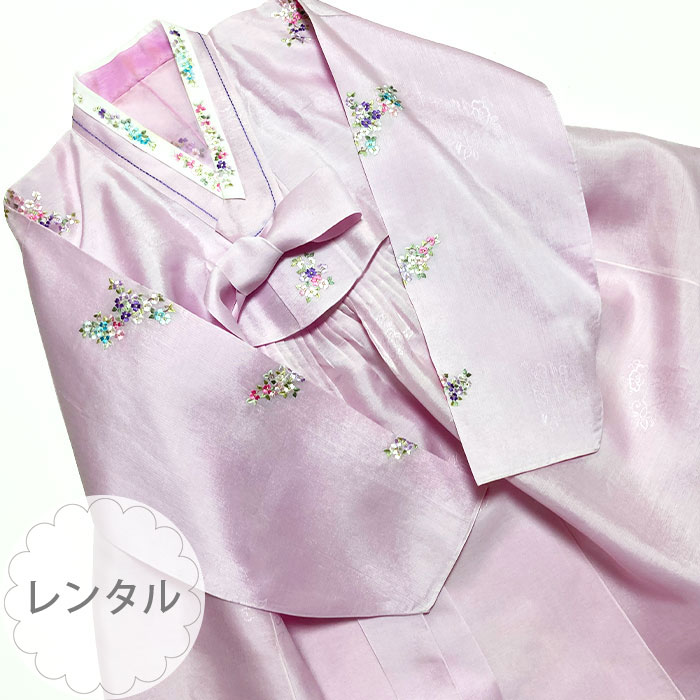【レンタル】45_チマチョゴリレンタル韓服シルク_バスト81～91cm_身長+靴高さ157～161cm■o-rental-s-45-s｜チマチョゴリ韓服韓国雑貨Yumekobo