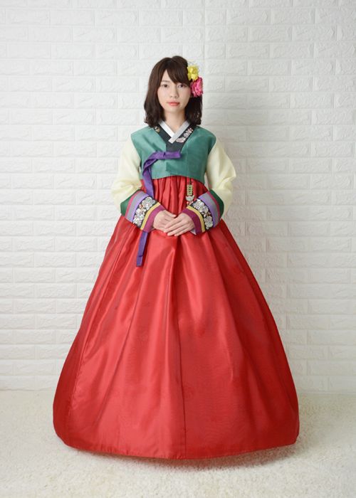 レンタル 結婚式 入学式 成人式 集い 卒業式 イベント かわいい 仮装 大人 女性 簡単 【レンタル】o-s174c194-チマチョゴリレンタル韓服シルク-バスト85～95cm_身長+靴高さ157～160cm■o-s174c194｜チマチョゴリ韓服韓国雑貨Yumekobo