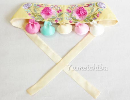 送料無料 韓国1歳のお誕生日用 刺繍祝い帯トルティ ファチョイエロー Tolti 13 S ギフト 御百日祝 誕生祝 チマチョゴリ韓服韓国雑貨yumekobo 最新情報 Hazle Com