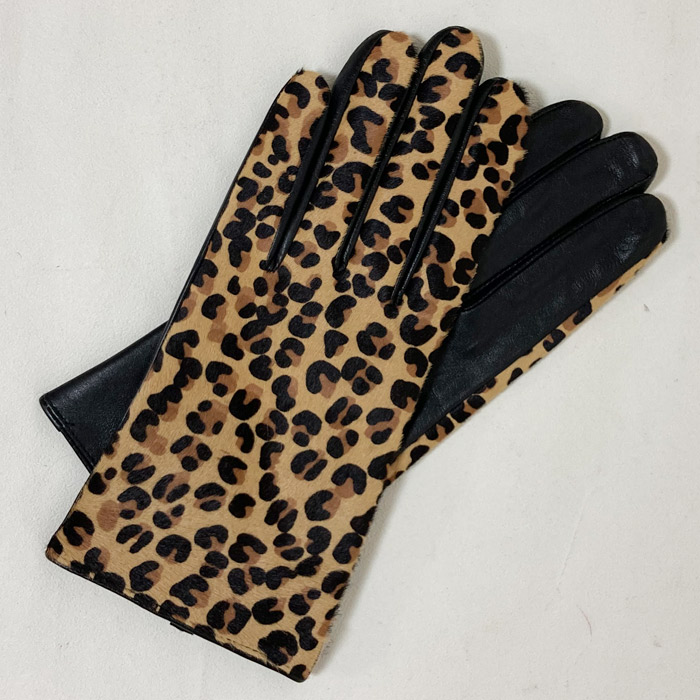 楽天市場】レディース手袋 ヒョウ柄 豹柄アニマル柄 ストレッチベロア