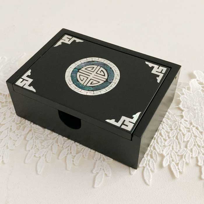 楽天市場】韓国結納箱・螺鈿漆宝石箱(赤)□jewelrybox-11-s 宝石箱