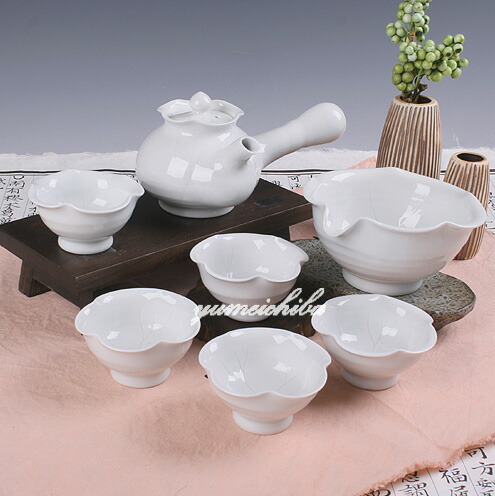 新品未使用　韓国陶器　茶器セット　6客 高級韓国陶磁器セット(6P) 四君子 飯床器(パンサンギ) 夢市場本店