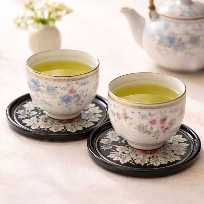 楽天市場】韓国螺鈿茶托(蝶の舞い)4枚セット□coaster-5-s【ギフト