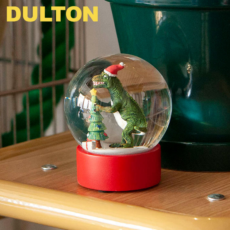 グローブ　ダイナソー　クリスマス 新品】ダルトン グローブダイナソー スノードーム 恐竜