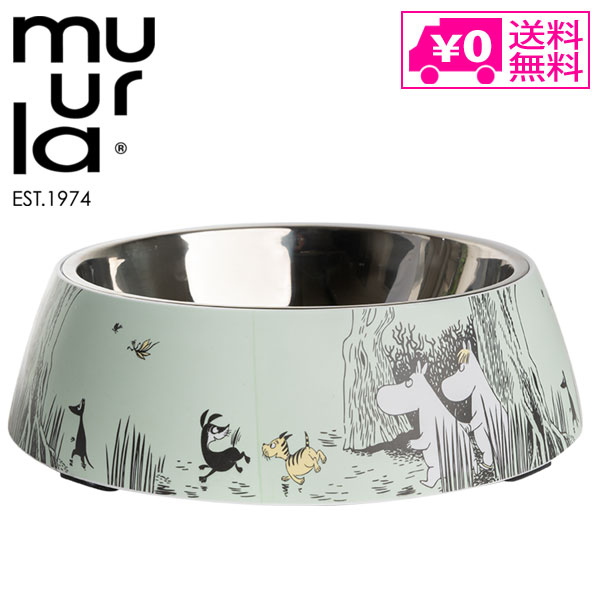＼P2倍＋クーポン／ muurla　MOOMIN　PETS　ペットフードボウル　XL グリーン 食器 犬用品 ムーミン キッチン ペット 北欧 エサ入れ 犬 猫