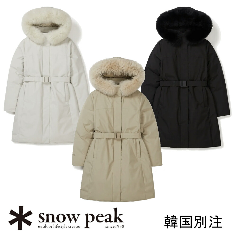 snow peak 韓国別注 スノーピーク 素っ気ない真っ盛り 陳列箱ストッパー お上さん ロング 甚だしい 落ち込む 上衣 難民キャンプ アウトドア御召しもの スノーピーク 御召しもの韓国流行り物 運動競技御召しもの