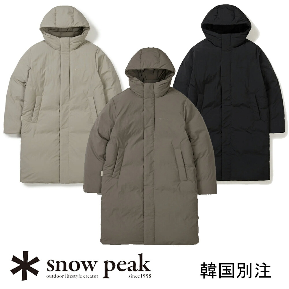 snow peak 韓国別注スノーピーク シティキャンパー ロング 落ちこむ上衣 難民キャンプ アウトドア御召しもの スノーピーク 御召しもの韓国流行り物 運動競技御召しもの