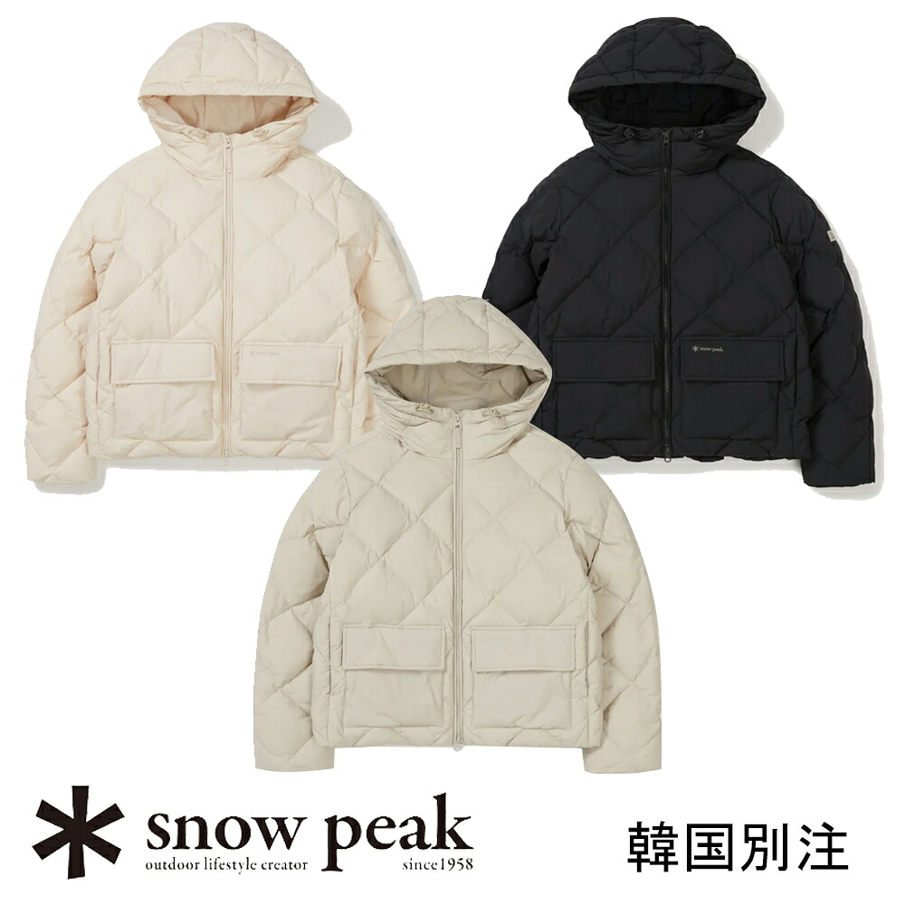 snow peak 韓国別注 スノーピークランドエア お上さん 金剛石 キルティング 落ちこむ ジャケットキャンプ アウトドアお召しもの スノーピーク お召しもの韓国流行り物 運動競技お召しもの