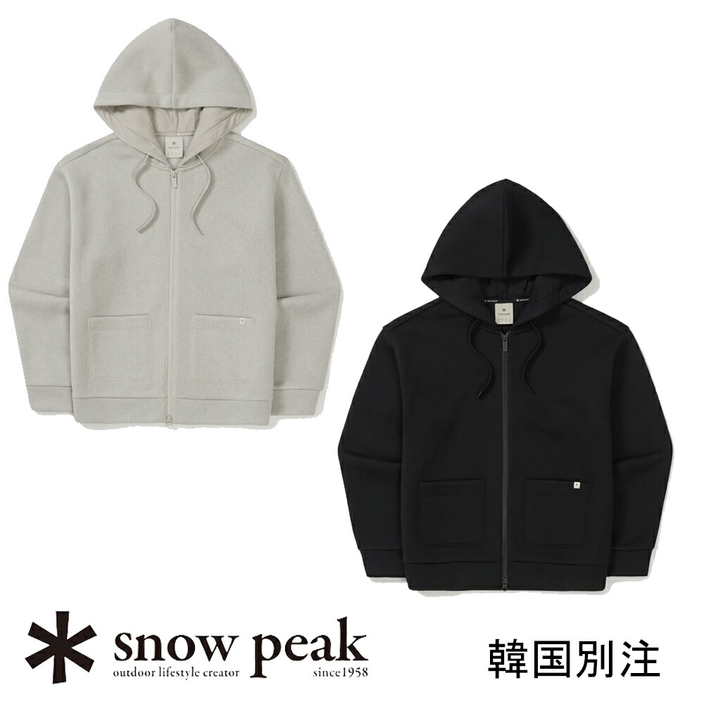 snow peak 韓国別注 スノーピーク 編み物 御上さん ボンネット ジップアップキャンプ アウトドア御召しもの スノーピーク 御召しもの韓国流行り物 運動競技御召しもの