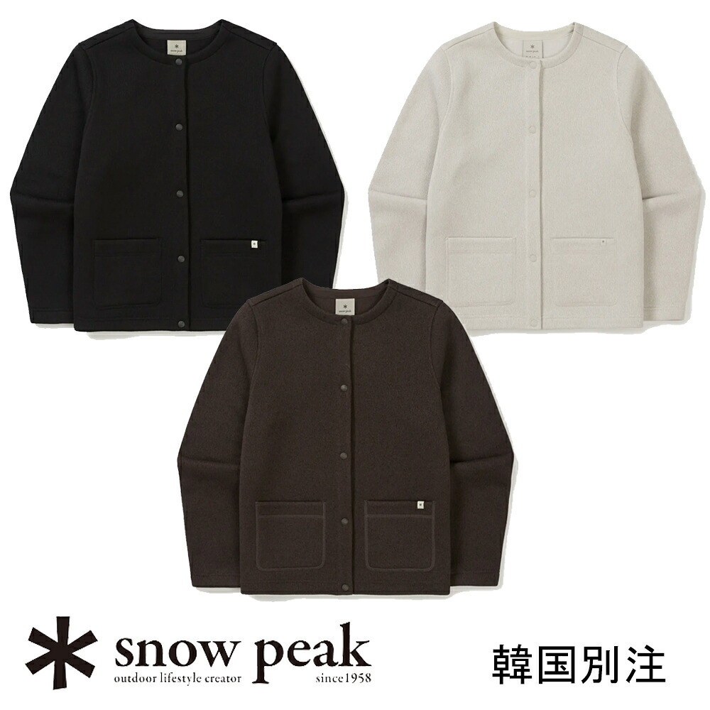 snow peak 韓国別注 スノーピーク ニット レディース カーディガンキャンプ アウトドアウェア スノーピーク アパレル韓国ファッション スポーツウェア｜MINI MAX