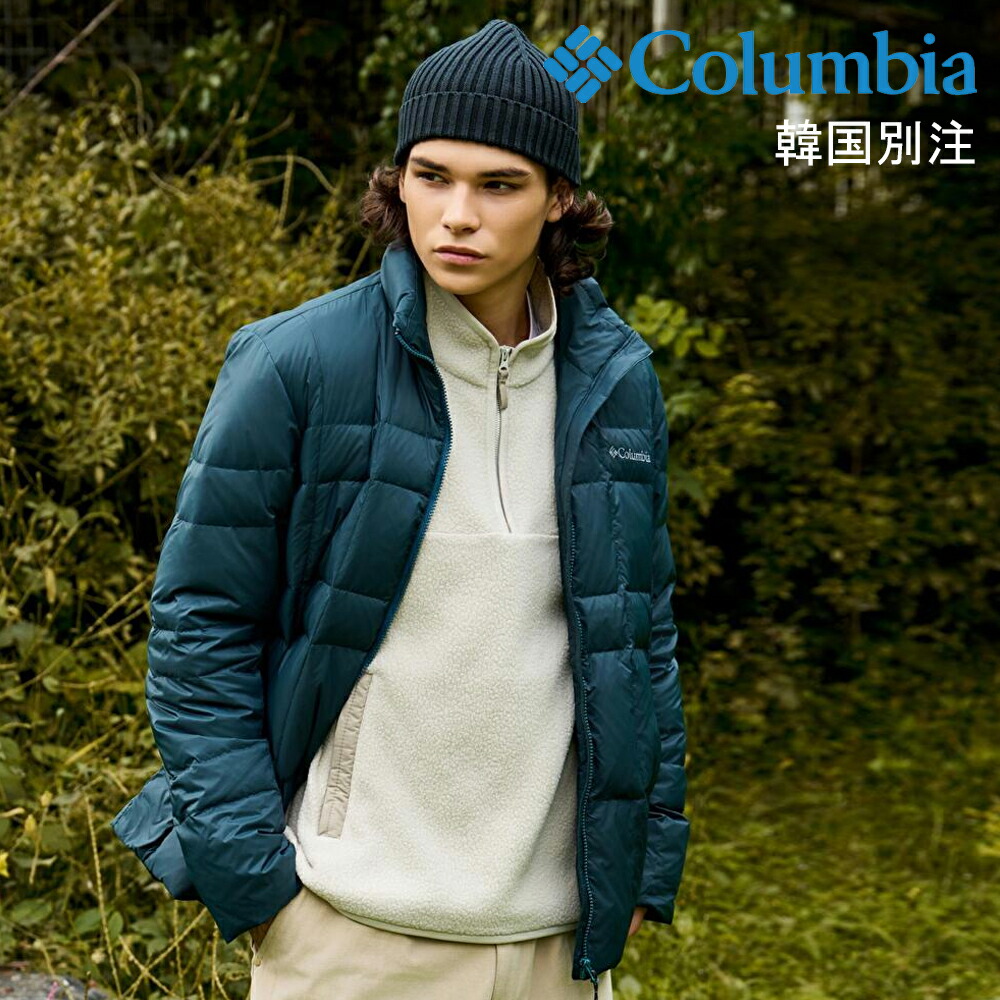 Columbia 韓国別注 コロンビア 成人男性 オムニヒット 軽さ ダックダウンジャケット 冬前掛け 韓国流行り物 デイリールック