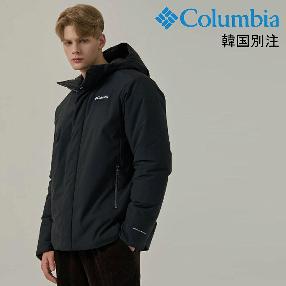 Columbia 韓国別注 コロンビア 成人男性 オムニヒット 落ち込む校正刷り ピロー 落ち込む 前掛け  冬前掛け 韓国流行り物 デイリールック
