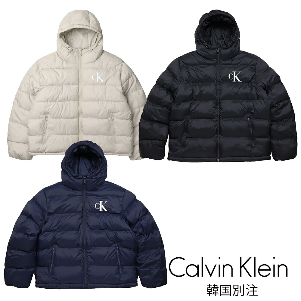 Calvin Klein カルバンクライン LS モノグラム プッパー 落ちこむボンネット LV04RD528G 韓国流行り物 デイリー第一義的