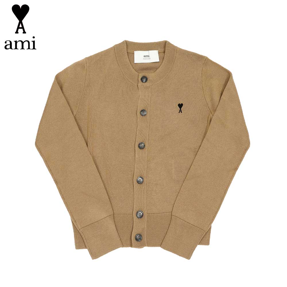 AMI PARIS 意中の女 パリス デサント AMI DE COEUR スモールハートロゴ レディースジレー 韓国流行り物 第一義的 はだ着御召しもの