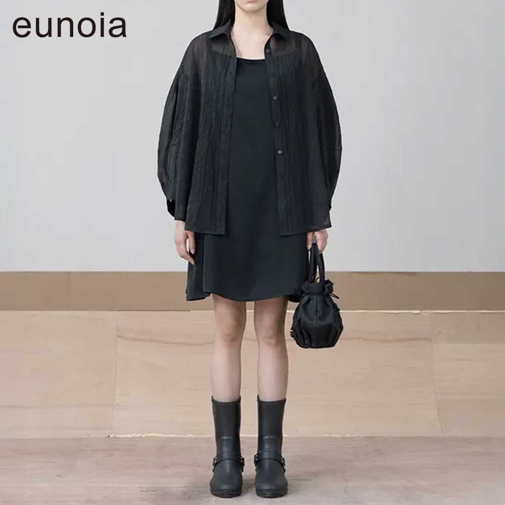 韓国流行り物 流行り  eunoia solid silky top ソリッドシルクトップ 韓国流行り物 古典的な佇まい ミニマルルック