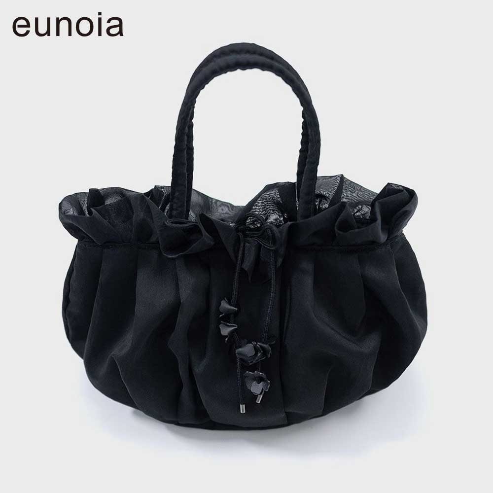 韓国流行り物 流行り  eunoia organza mini tote bag オルガナミニトートバッグ 韓国流行り物 古典的な佇まい ミニマルルック