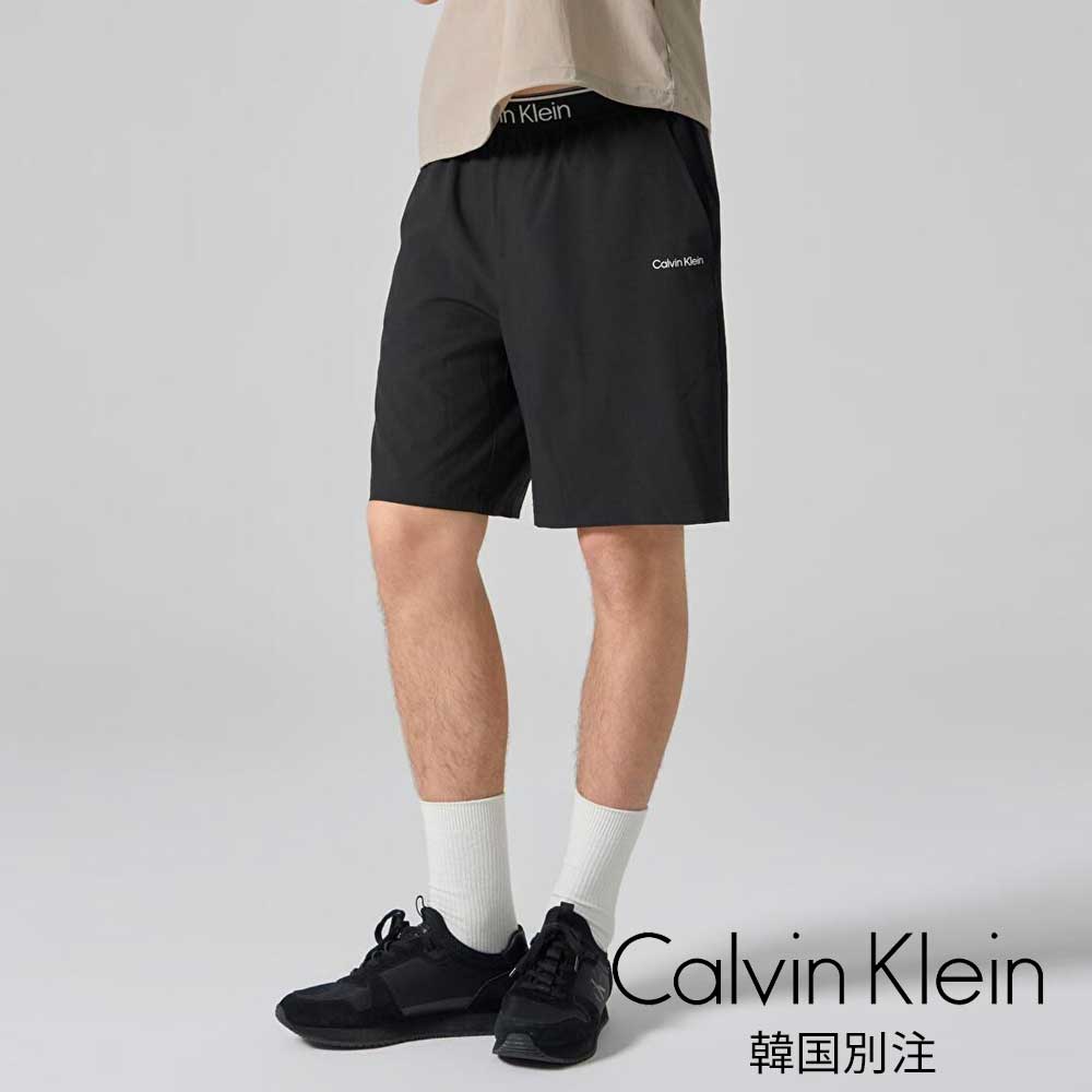 Calvin Klein カルバンクライン スポーツ メンズ ウーブン 5分丈 ショートパンツ CAMEKBQ 韓国ファッション デイリーベーシック｜MINI MAX