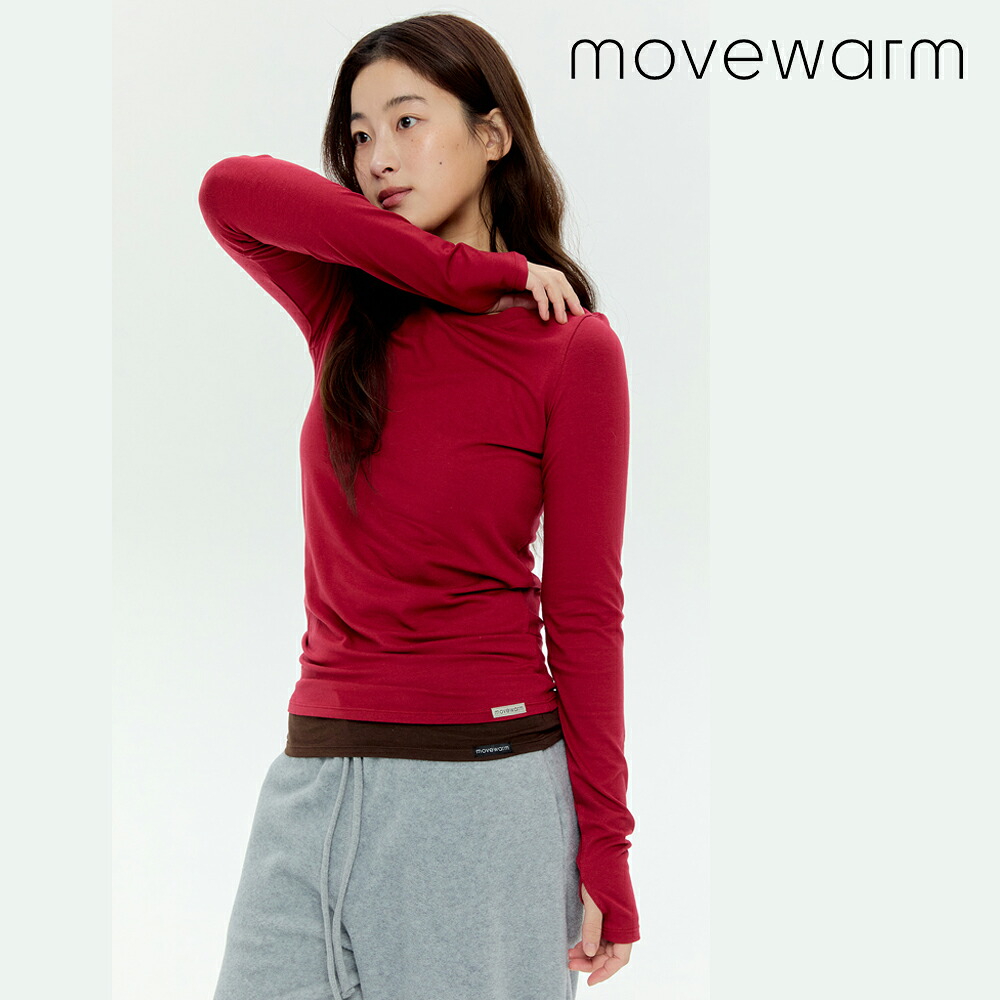 韓国ファッション トレンド movewarm ムーブウォーム Slim T-Shirts- 4Colors スリムTシャツ-4色 ヨガ ヨガウェア ピラティス 普段着