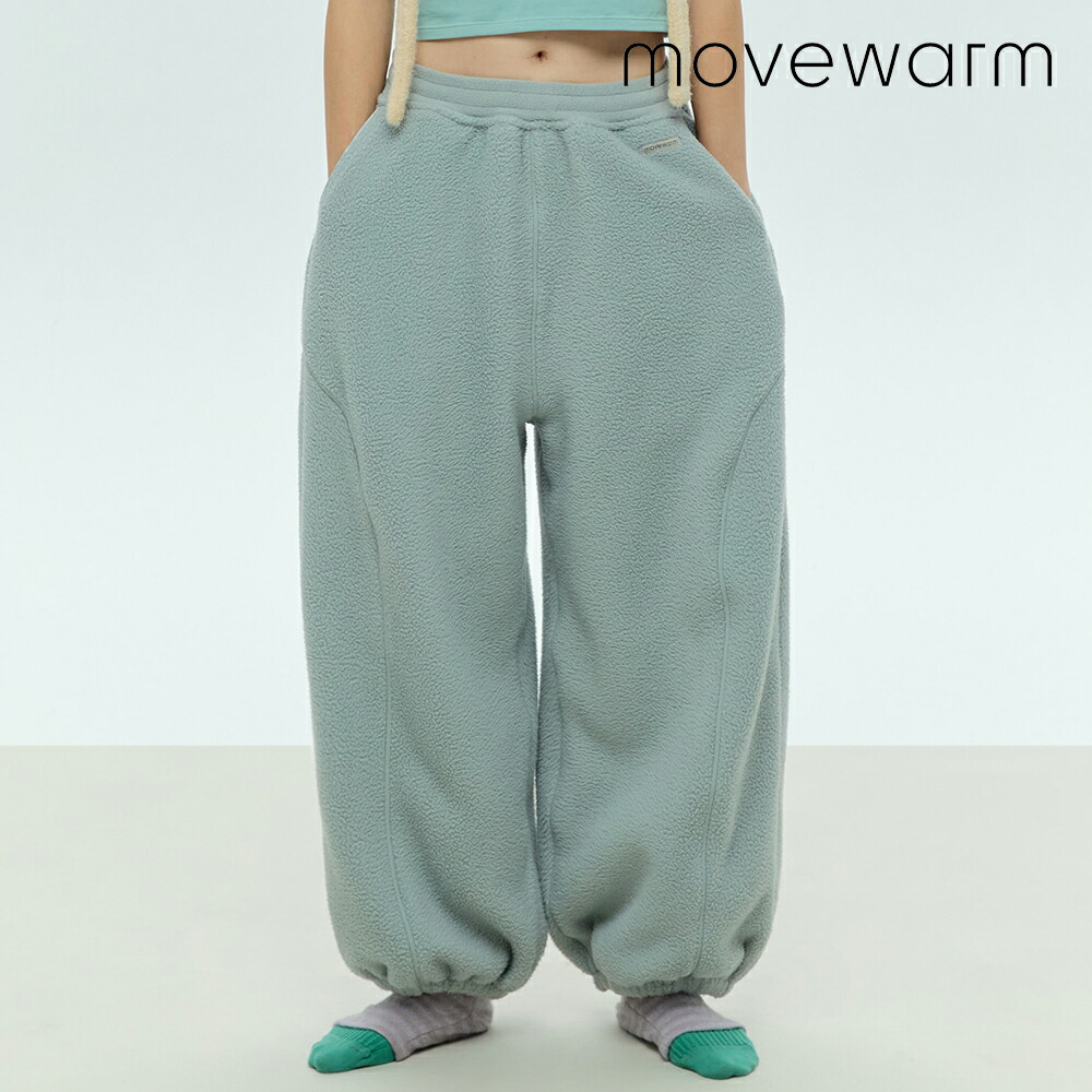 韓国流行り物 流行り movewarm ムーブウォーム [Unisex] Fleece Round Pants- 4Colors 男女共用 フリース ラウンドズボン下-4色 瑜伽 瑜伽御召しもの ピラティス 普段着