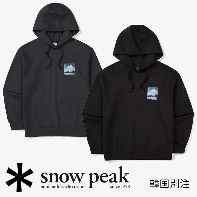 snow peak 韓国別注 スノーピーク プロランドスケープ 起毛 フード Tシャツ キャンプ アウトドアウェア スノーピーク アパレル韓国ファッション スポーツウェア｜MINI MAX