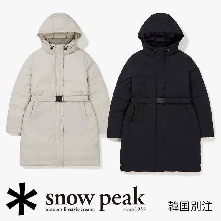 snow peak 韓国別注 スノーピーク 労働者階級 ウーマンズ グース ロング 落ちこむ 上衣 難民キャンプ アウトドア御召しもの スノーピーク 御召しもの韓国流行り物 運動競技御召しもの