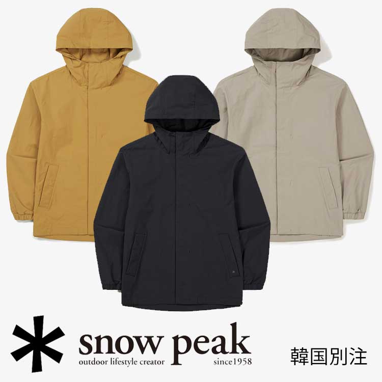 snow peak 韓国別注 スノーピーク クランド ウーブン ジャケット キャンプ アウトド アウェア スノーピーク アパレル韓国ファッション スポーツウェア｜MINI MAX