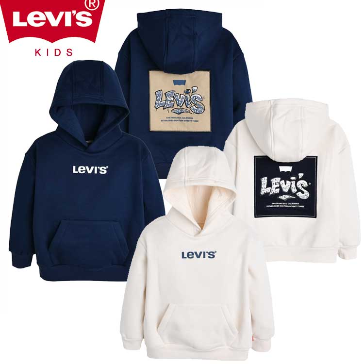 LEVI'S KIDS 韓国別注 リーバイス キッズ LVC グラフィティ バックプリント フーディ マンツーマンTシャツ ジュニア トトラー 韓国ファッション 子供服 冬シーズンオフ｜MINI MAX