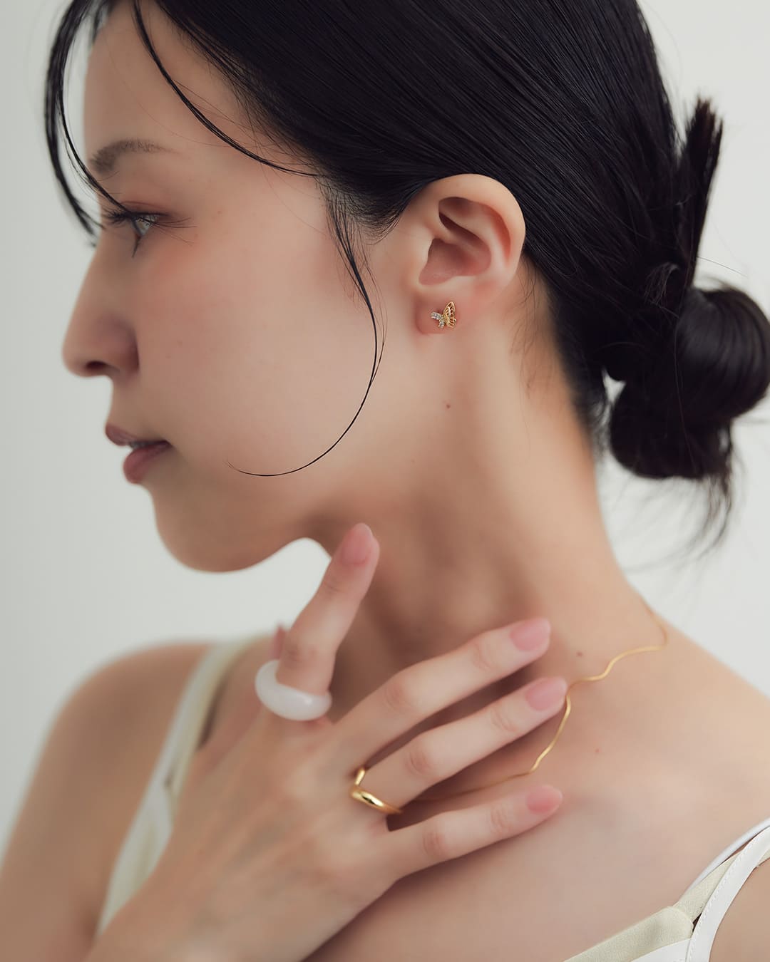 楽天市場】バタフライ シルバー スタッドピアス 1P 片耳用 蝶