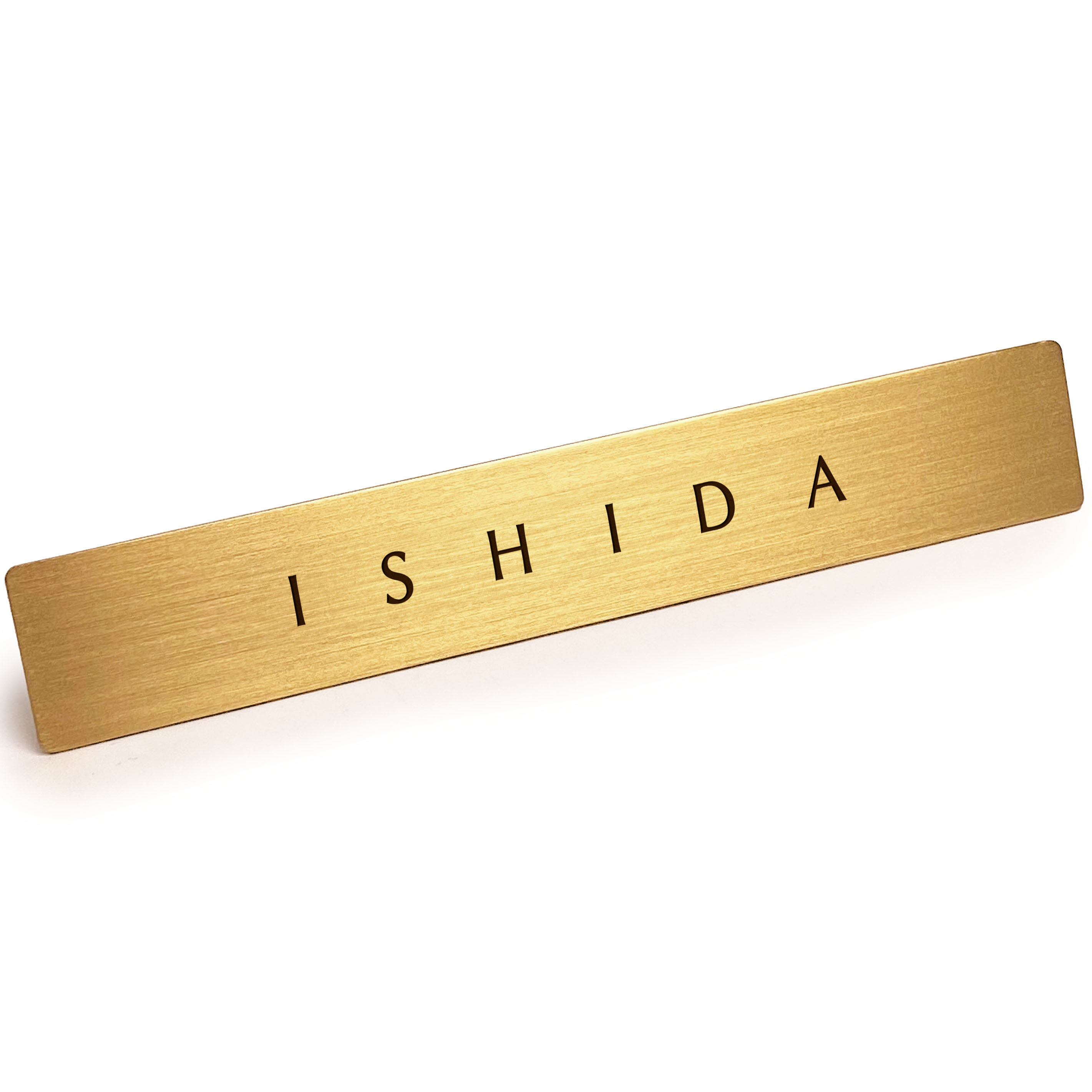 表札　伊藤 表札を出したくない人の表札「 ITO 」 ( 伊藤 ) 本物の真鍮で作った