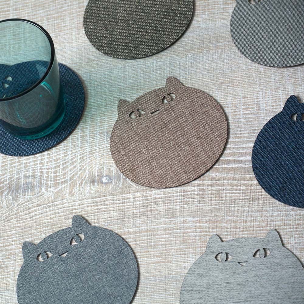 楽天市場 公式 コースター ネコ 北欧 おしゃれ 業務用 Chop コースター 布 おしゃれ セット キャット 猫 デザイン100枚セット ギフト 日本製 ノベルティ 卓上用品 小物 グラスマット コップ敷き コップ受け カフェ レストラン ホテル 縫製工場直送日本製