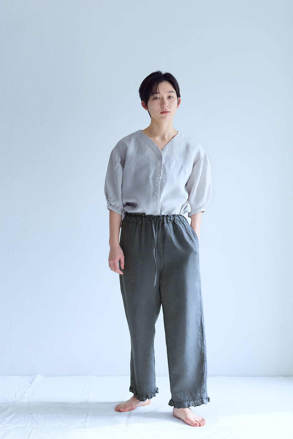 fog linen work LWC042-93 ヴェラ　パンツ　 *アシェ*｜Ｃｈｏｕ Ｃｈｏｕ　ONLINE SHOP