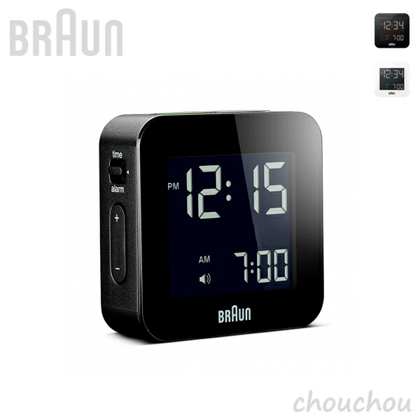 全2色 Braun 08 デジタルアラームクロック ブラウン デザイン雑貨 デスククロック ベッドサイド 目覚まし時計 ドイツ 置き時計 置時計 Digital Alarm Clock スクエアシェイプモデル Bnc008 ポイント5倍 送料無料 ドイツプロダクトデザインの時計 ブラウン かわいい