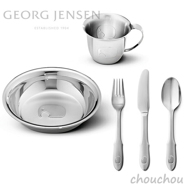 GEORG JENSEN ELEPHANT チャイルド書き割り5点書き割り エレファント 【ジョージジェンセン ひな形雑貨 ヨーゲン レギオモンタヌス 勝手もと 勝手もと 差し上げ物 差し上げ物 北欧 象さん エレファント 九寸五分 民俗音楽 刀圭】