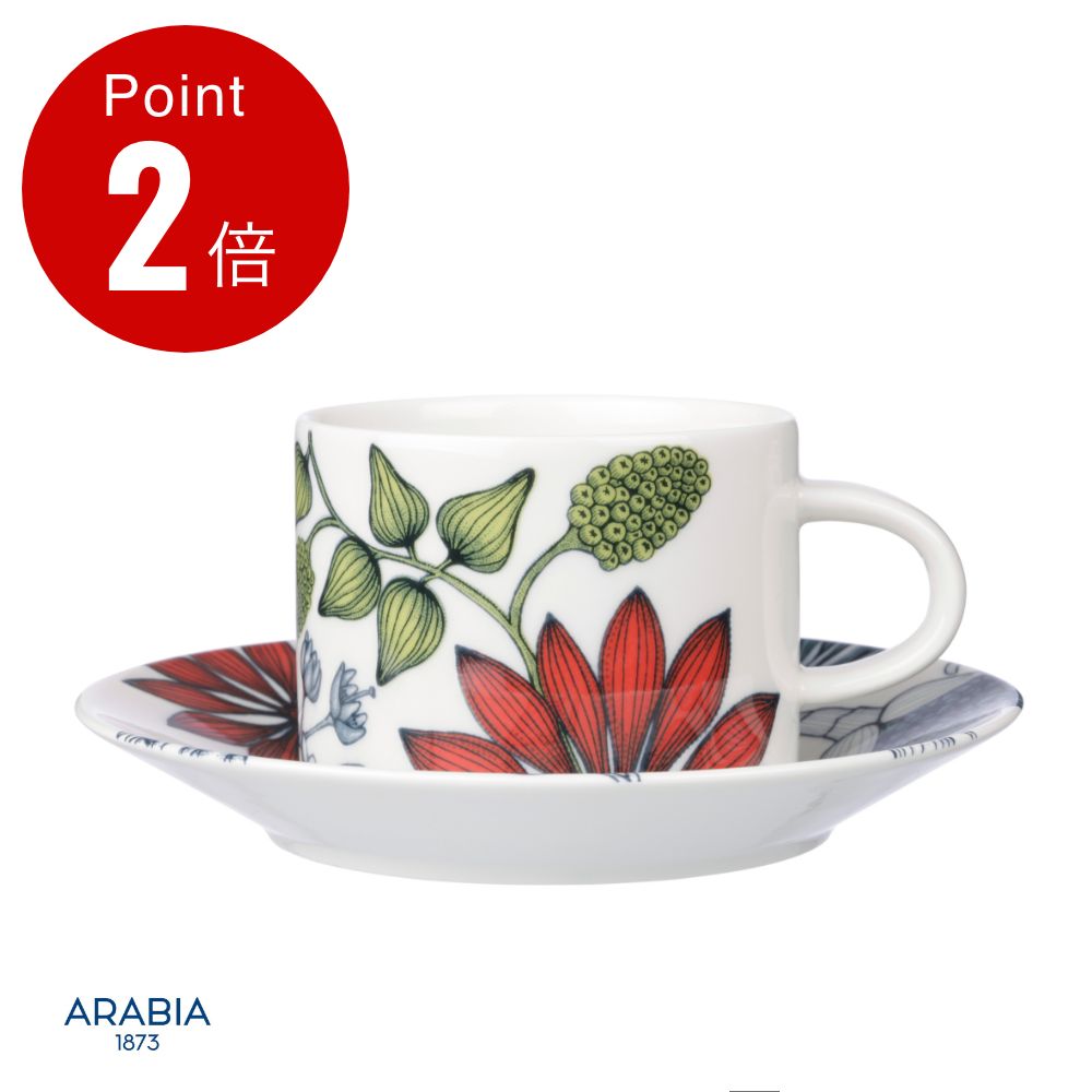 〈新品〉ARABIA Runo カップ&ソーサーセット 新品〉ARABIA Runo カップ&ソーサーセット おまけ付き ARABIA