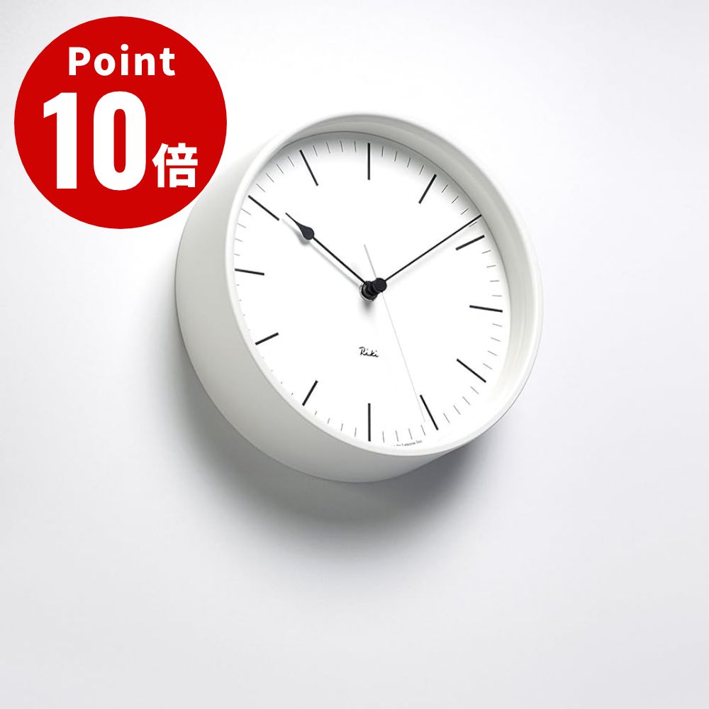 LEMNOS RIKI CLOCK (リキスティールクロック) 電波クロック スウィープムーブメント 【タカタレムノス デザイン雑貨 壁掛け時計 ウォールクロック スタイリッシュ インテアリア 北欧 ナチュラル ウッド リビング ダイニング キッチン オフィス 店舗】｜ウサギになって旅をする