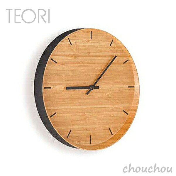 TEORI ウォールクロック 壁掛け時計 WALL CLOCK 【テオリ デザイン雑貨 リビング インテリア 掛時計 国内生産 日本製 竹家具 ギフト お祝い 贈り物 プレゼント お引越し祝い】|ウサギになって旅をする
