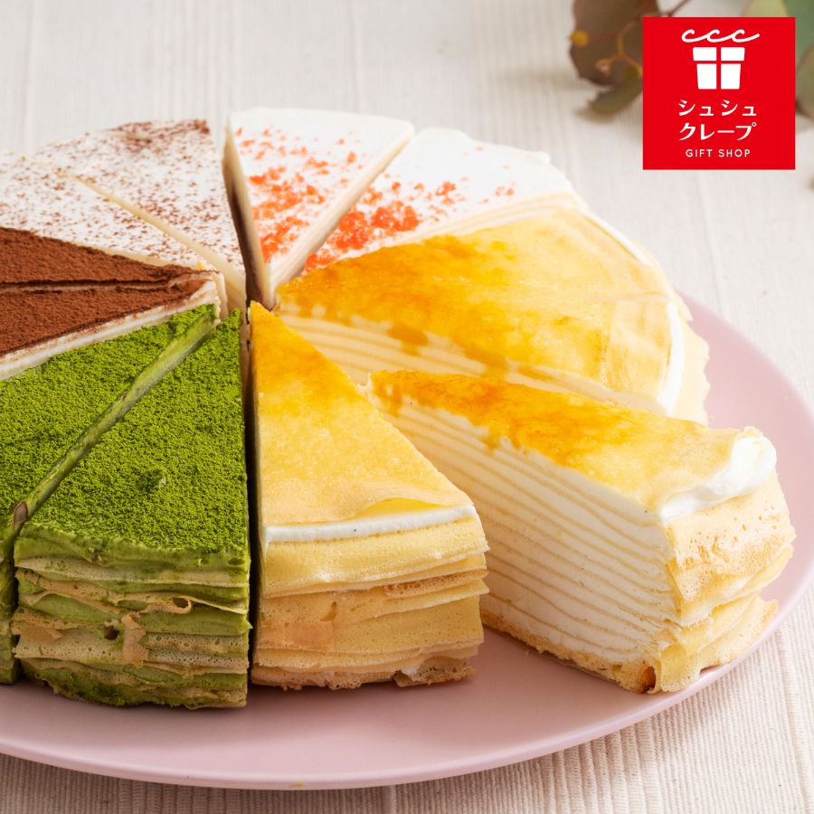 楽天市場】クレープ工房 ミルクレープ 6個セット（ケーキ） : 名入れ