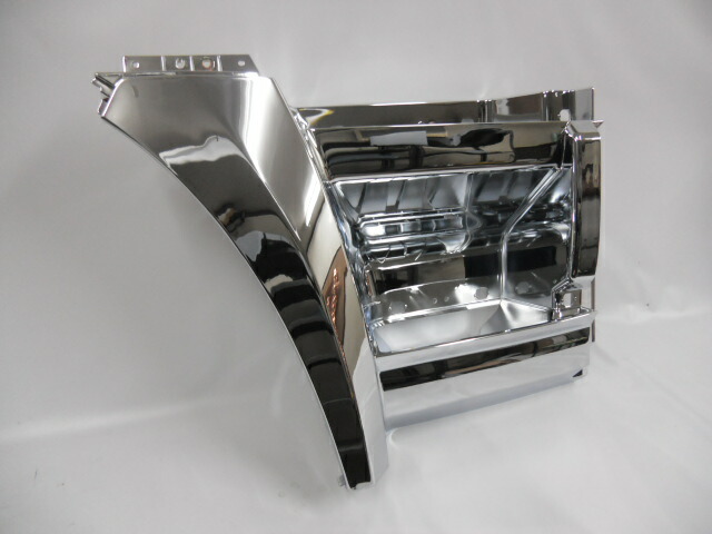 スーパーグレート　17型〜　純正　標準キャブ　メッキステップウォール左右 07スーパーグレート スーパーキャブ専用メッキステップ左右セット