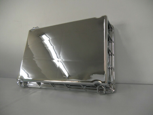 UD　クオン　メッキ製　助手席側ステーカバー　2点セット　純正