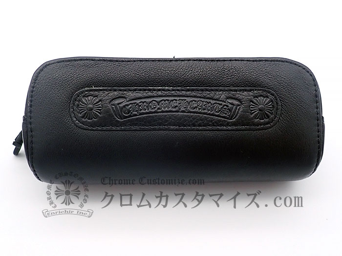 楽天市場 クロムハーツ Chrome Hearts レザー メガネケース Chプラス ロゴマーク アイウェア 眼鏡 中古 クロムカスタマイズ楽天市場店