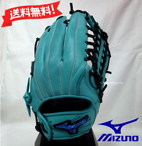 ミズノ 展示会限定 軟式用 グラブ 外野手向け サイズ14 1AJGR35707-3909 ヒスイ×ブラック WILL DRIVE BLUE 右投げ グローブ MIZUNO|Chrome Sports
