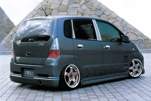 MRワゴン MF21S 後期 リアバンパーガーニッシュ 塗装済 フィール